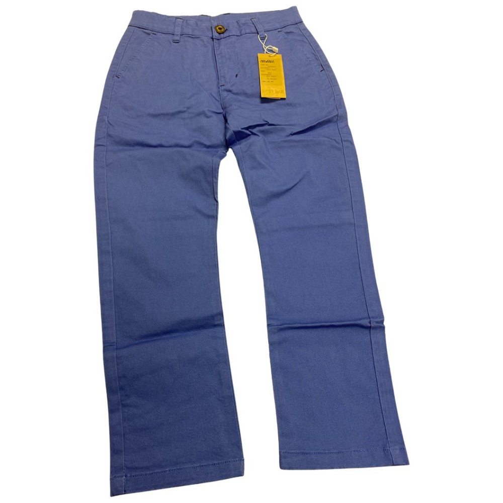 Boys Pants Chino Uniform School Cargo Slim Fit Trousers Adjustable Waist Pants